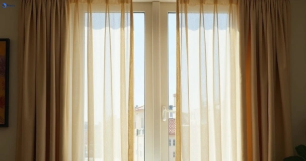 Dull dusty drapes in werrington-county-nsw before professional cleaning
